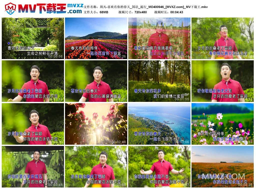 周凡-喜欢有你的春天_国语_流行_MD400946